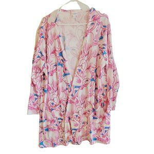 Flamingo Print Cardigan